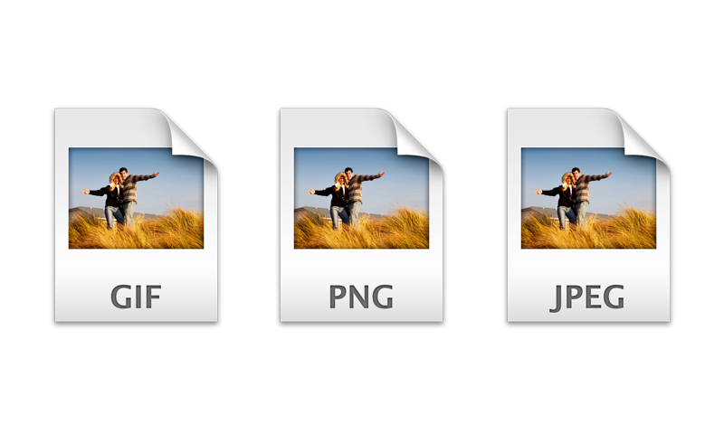 GIF, PNG, JPEG