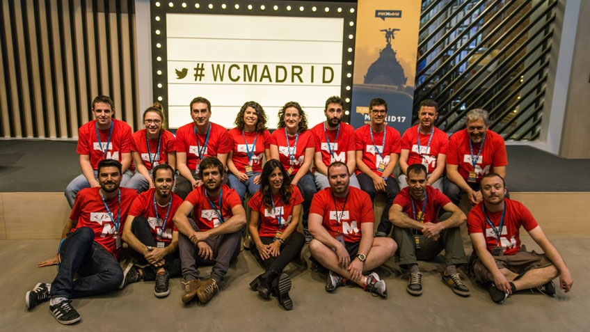 WordCamp Madrid 2017 organizadores y voluntarios
