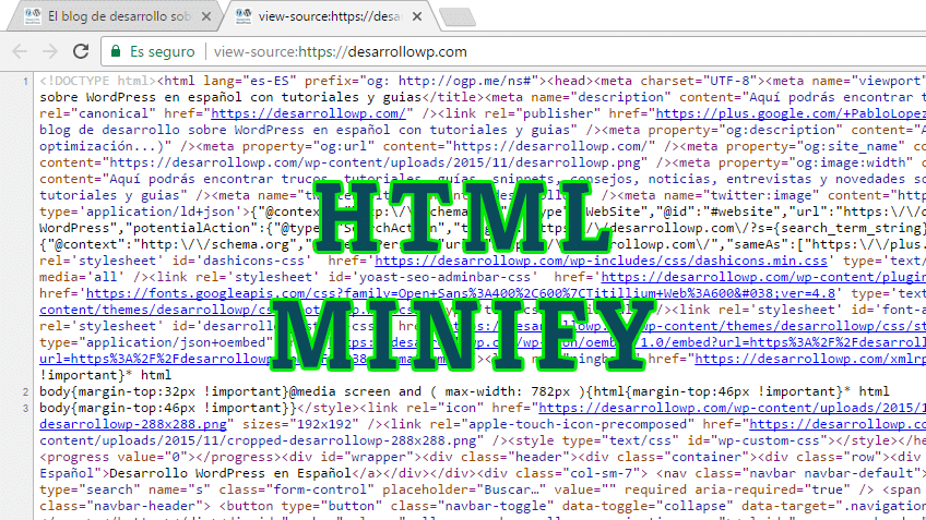 minify html